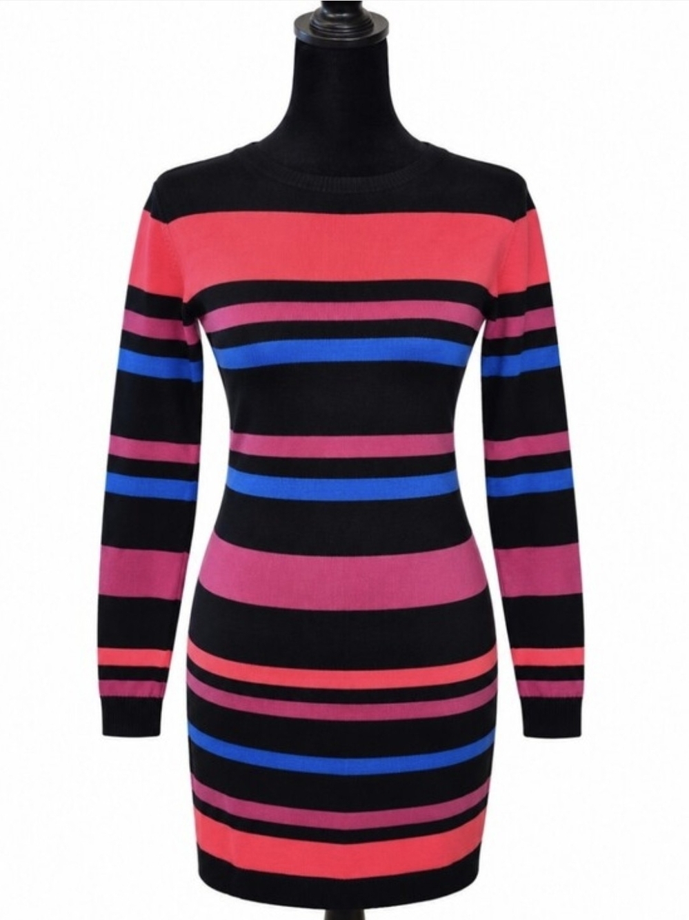 Merona Women’s Striped Long Sleeve Sweater Dress Size XS